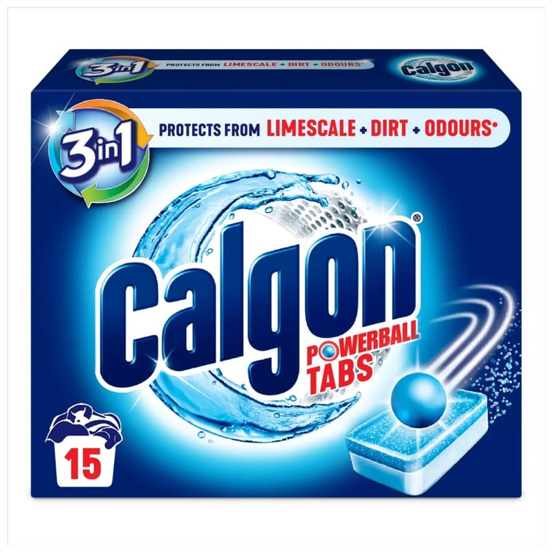 CALGON αποσκληρυντικό πλυντηρίου ρούχων σε ταμπλέτες 15τεμ – Ενισχυτικά Πλύσης