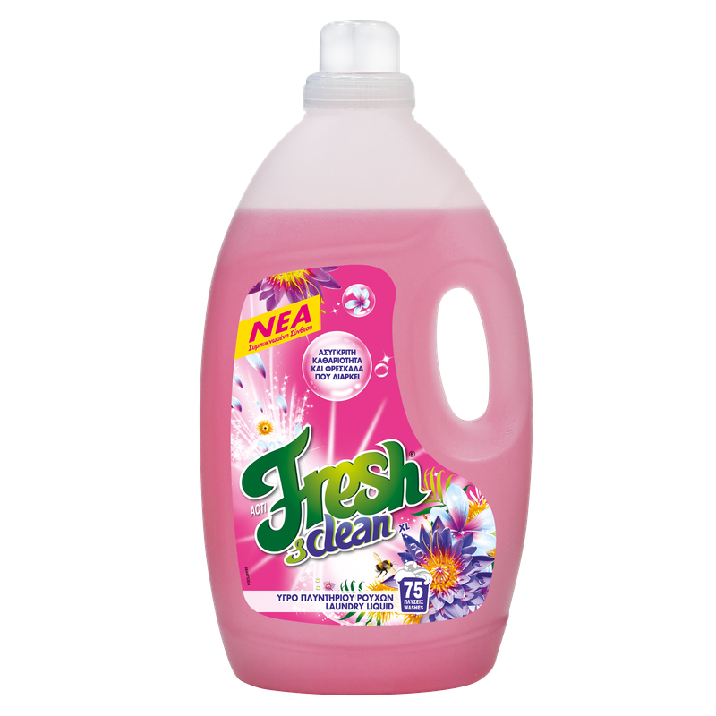 ACTIFRESH και CLEAN υγρό πλυντηρίου ρούχων με άρωμα λουλουδιών 75μεζ 3lt – Απορρυπαντικά Ρούχων