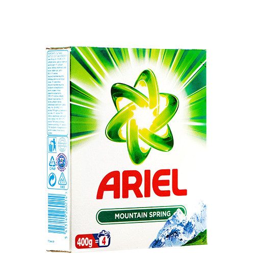 ARIEL σκόνη πλυντηρίου ρούχων Mountain Spring 4μεζ 450gr – Απορρυπαντικά Ρούχων