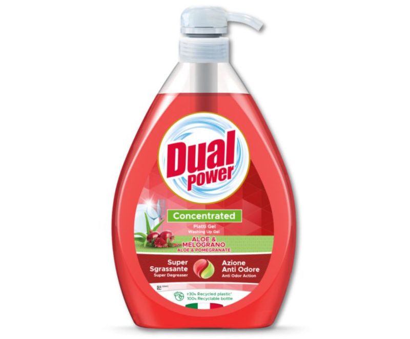 DUAL POWER υγρό πιάτων αλόη και ρόδι με αντλία 1lt – Υγρά Πιάτων