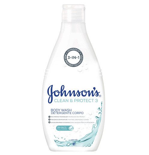 JOHNSON'S αφρόλουτρο clean και protect θαλασσινό αλάτι 750ml – Αφρόλουτρα