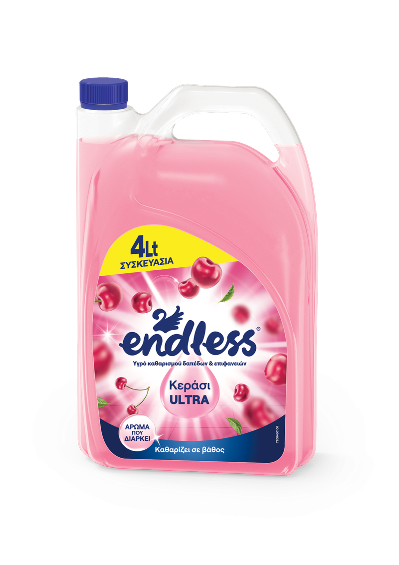 ENDLESS υγρό καθαριστικό πατώματος με κεράσι 4lt – Καθαριστικά Επιφανειών
