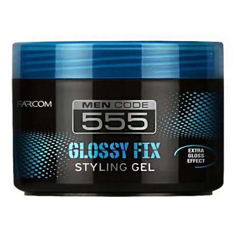FARCOM 555 gel μαλλιών glossy fix 250ml
