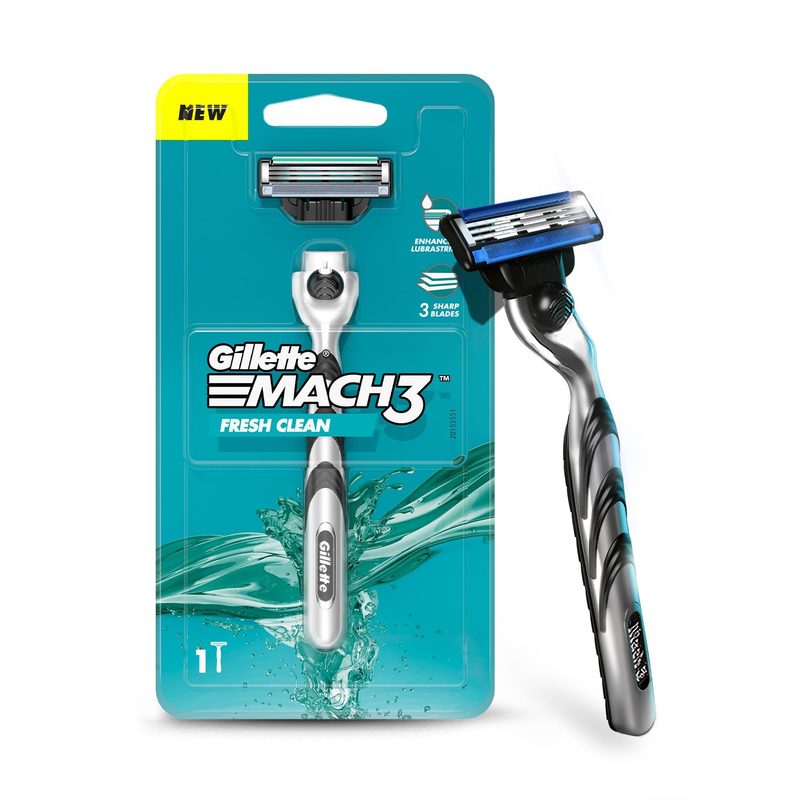 GILLETTE ξυραφάκι mach3 με ανταλλακτικές λεπίδες 1τεμ – Ξυραφάκια
