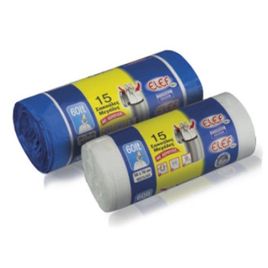 El-Ef σακούλες απορριμμάτων με χερούλια 58x78cm 15τεμ
