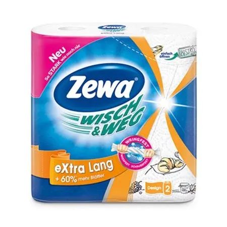 ZEWA wisch και weg χαρτί κουζίνας extra lang 2φυλλο 2τεμ – Χαρτιά Κουζίνας
