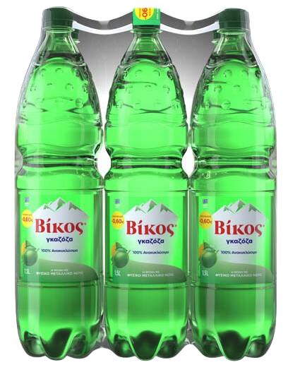 ΒΙΚΟΣ αναψυκτικό γκαζόζα μπουκάλι 6x1,5lt – Βίκος – Αναψυκτικά