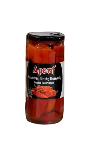 ΑΡΕΤΗ πιπεριές κόκκινες ψητές 460gr – Αρετή – Τρόφιμα Μακράς Συντήρησης