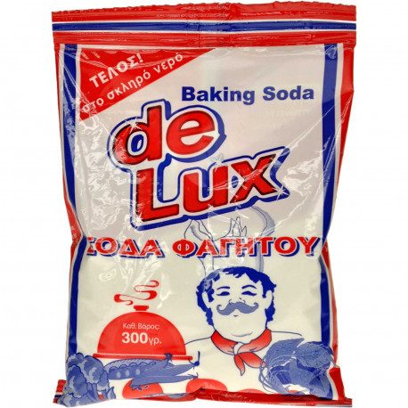 DELUX σόδα φαγητού 300gr – Υλικά Μαγειρικής