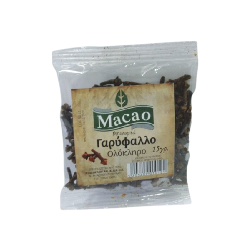 MACAO γαρύφαλλο σπυρί 15gr – Μπαχαρικά και Μυρωδικά