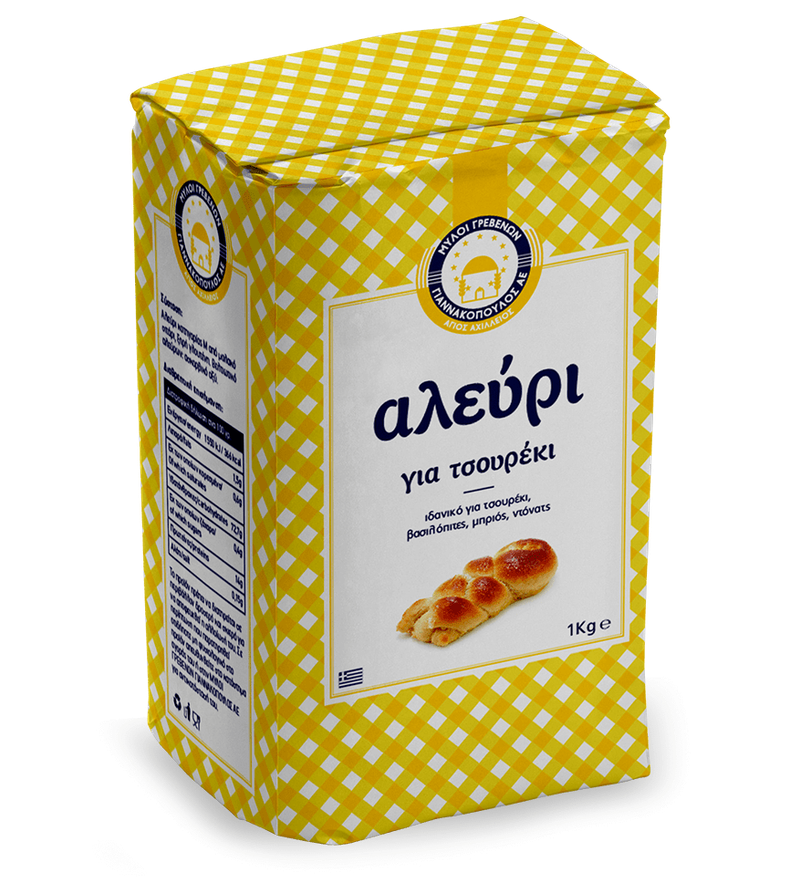 ΜΥΛΟΙ ΓΡΕΒΕΝΩΝ αλεύρι για τσουρέκια 1kg – Μύλοι Γρεβενών