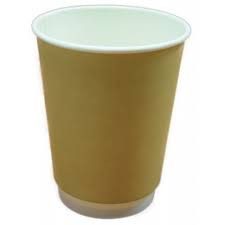 ΘΑΛΑΣΣΙΝΟΣ ποτήρι χάρτινο kraft double wall 12oz 25τεμ – Θαλασσινός – Ποτήρια μιας Χρήσης