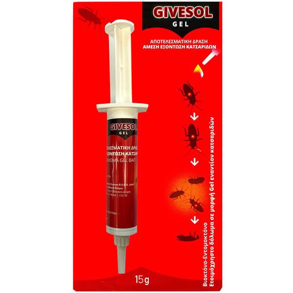 GIVESOL σύριγγα με gel για κατσαρίδες 15gr – Dominate Plus – Εντομοκτόνα και Εντομοαπωθητικά Χώρου