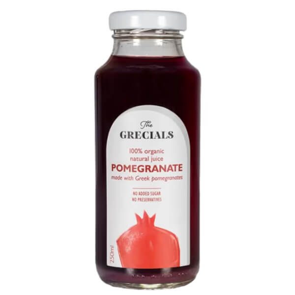 GRECIALS χυμός 100% φυσικός ρόδι σε γυάλινο 250ml – Χυμοί