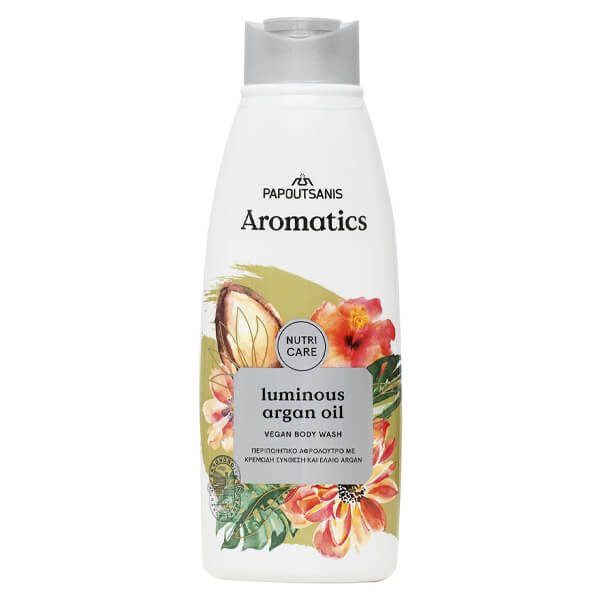 ΠΑΠΟΥΤΣΑΝΗΣ Aromatics αφρόλουτρο vegan με αργανέλαιο 600ml – Παπουτσάνης – Αφρόλουτρα