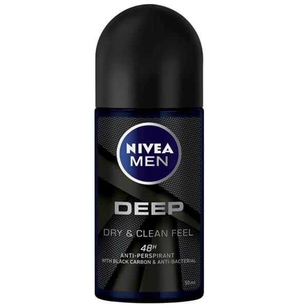NIVEA αποσμητικό σώματος roll-on men deep dry και clean feel 50ml – Αποσμητικά