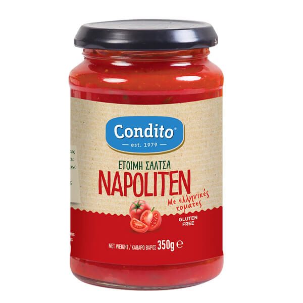 CONDITO έτοιμη σάλτσα ναπολιτάνα βάζο 350gr – Σάλτσες και Dressings