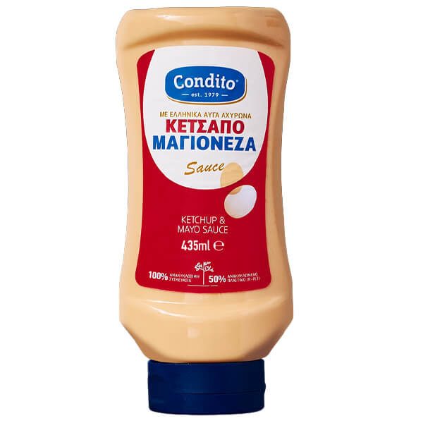 CONDITO κετσαπομαγιονέζα top down 435ml – Σάλτσες και Dressings