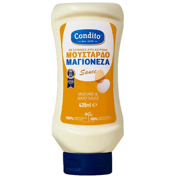 CONDITO μουσταρδομαγιονέζα top down 435ml – Σάλτσες και Dressings