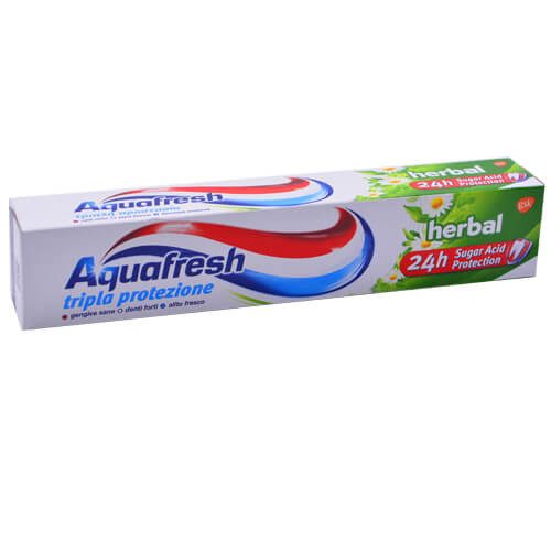AQUAFRESH οδοντόκρεμα Triple Protection Herbal 75ml – Οδοντόκρεμες