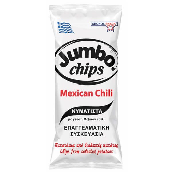 OHONOS SNACKS Jumbo chips πατατάκια κυματιστά mexican chili 280gr