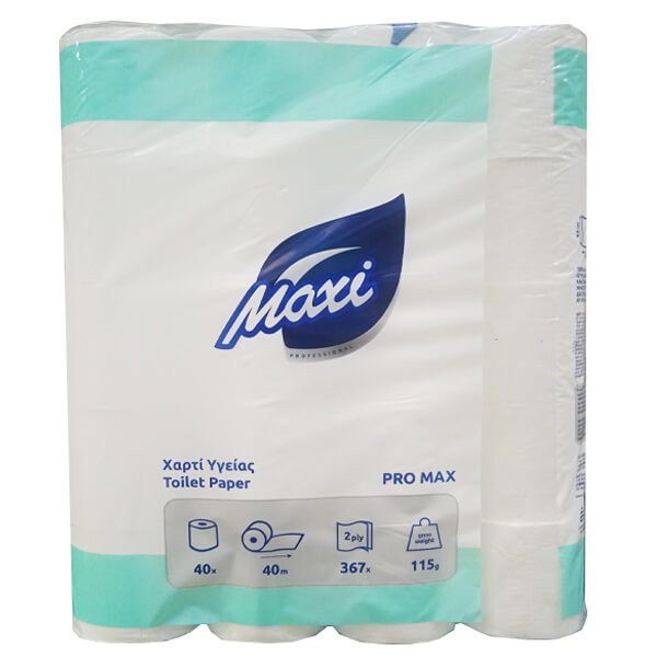 MAXI χαρτί υγείας Professional Satin 2φυλλο 40x115gr – Χαρτιά Υγείας