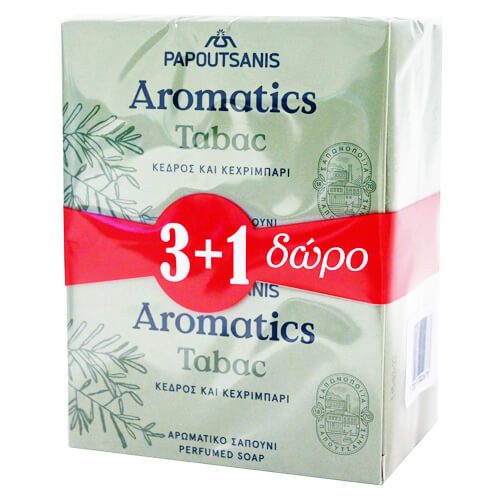ΠΑΠΟΥΤΣΑΝΗΣ Aromatics σαπούνι tabac 4x100gr – Παπουτσάνης – Προϊόντα Καθαρισμού Σώματος