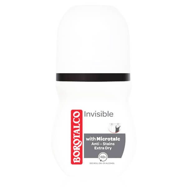BOROTALCO αποσμητικό σώματος roll-on Invisible 50ml – Αποσμητικά