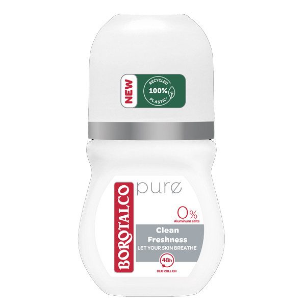 BOROTALCO αποσμητικό σώματος roll-on Pure Clean 50ml – Αποσμητικά