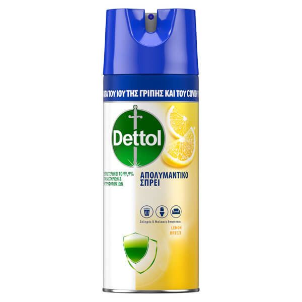 DETTOL υγρό απολυμαντικό spray all in one lemon breeze 400ml – Καθαριστικά Επιφανειών