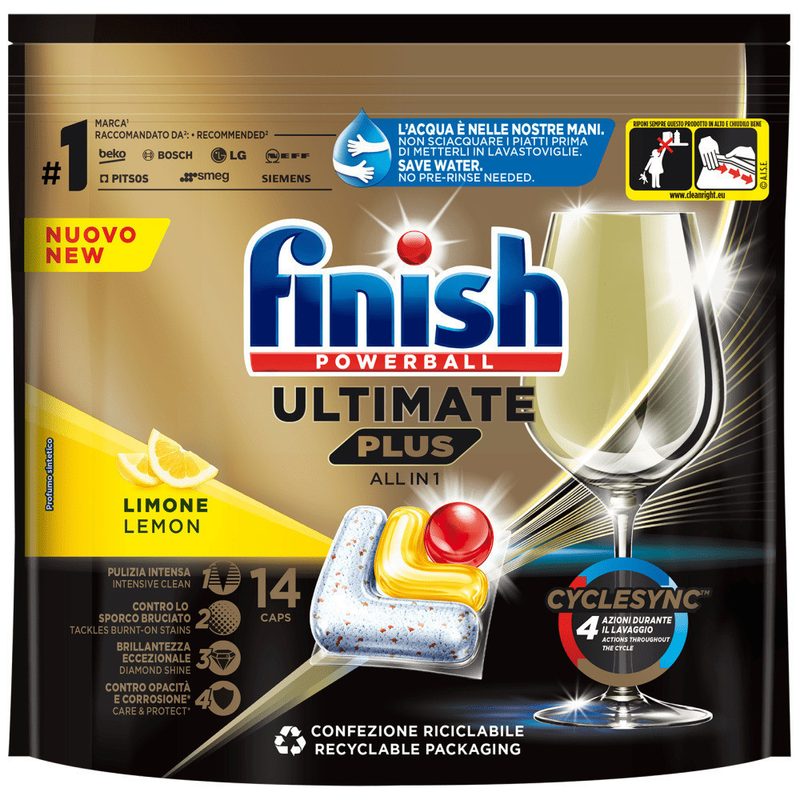 FINISH ταμπλέτες πλυντηρίου πιάτων powerball ultimate plus λεμόνι 14τεμ – Απορρυπαντικά Πλυντηρίου Πιάτων