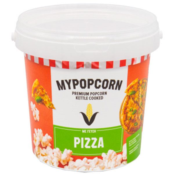 MYPOPCORN ποπ κορν με πίτσα 45gr – Γαριδάκια και Ποπ Κορν