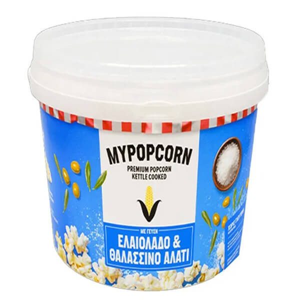 MYPOPCORN ποπ κορν με ελαιόλαδο και θαλασσινό αλάτι 45gr – Γαριδάκια και Ποπ Κορν