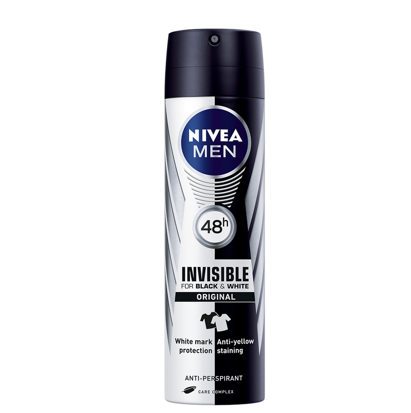 NIVEA αποσμητικό σώματος spray men black και white original 150ml – Αποσμητικά