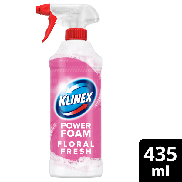 KLINEX υγρό καθαριστικό κατά των αλάτων αφρός floral fresh spray 435ml – Καθαριστικά Μπάνιου