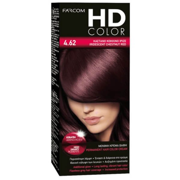 FARCOM HD color set βαφή μαλλιών No4.62 60ml – Βαφές Μαλλιών