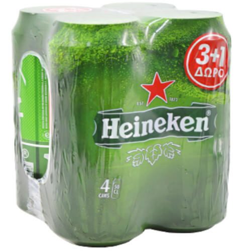 HEINEKEN μπύρα lager 4x500ml – Μπύρες