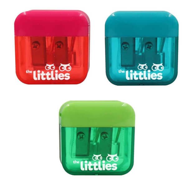 THE LITTLIES ξύστρα διπλή βαρελάκι 35x35x13mm – Διακάκης – Ξύστρες