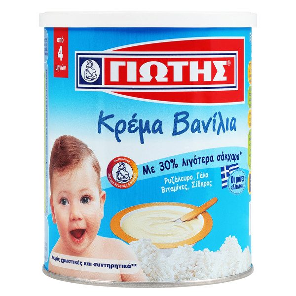 ΓΙΩΤΗΣ κρέμα βανίλια 4+ μηνών 300gr – Γιώτης – Βρεφικές Κρέμες και Έτοιμα Γεύματα