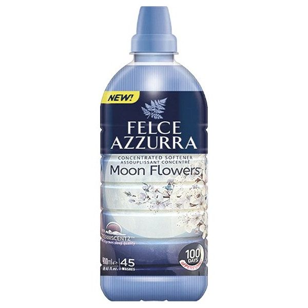 FELCE AZZURRA συμπυκνωμένο μαλακτικό λουλούδια σελήνης 900ml – Μαλακτικά Ρούχων