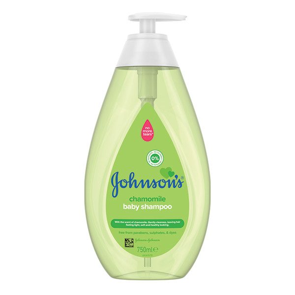 JOHNSON'S σαμπουάν βρεφικό χαμομήλι με αντλία 750ml – Βρεφικά Σαμπουάν και Αφρόλουτρα