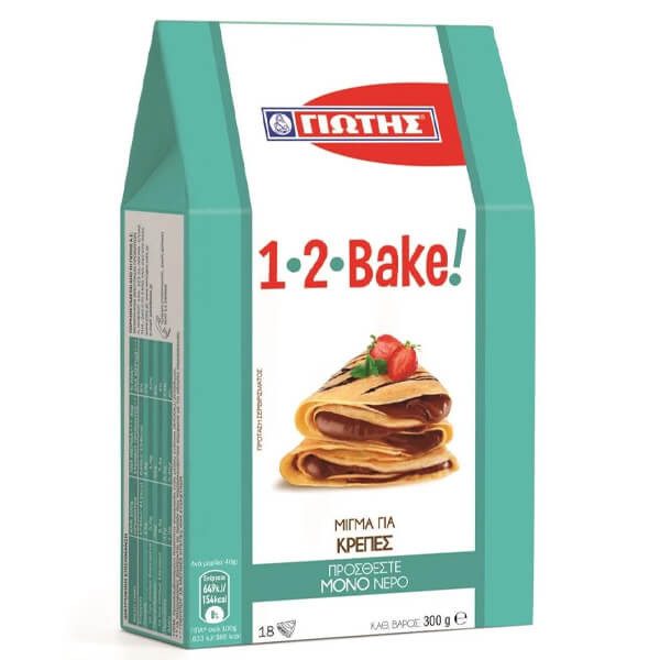 ΓΙΩΤΗΣ 1-2 bake μείγμα για κρέπες 300gr – Γιώτης – Έτοιμα Μείγματα για Γλυκά