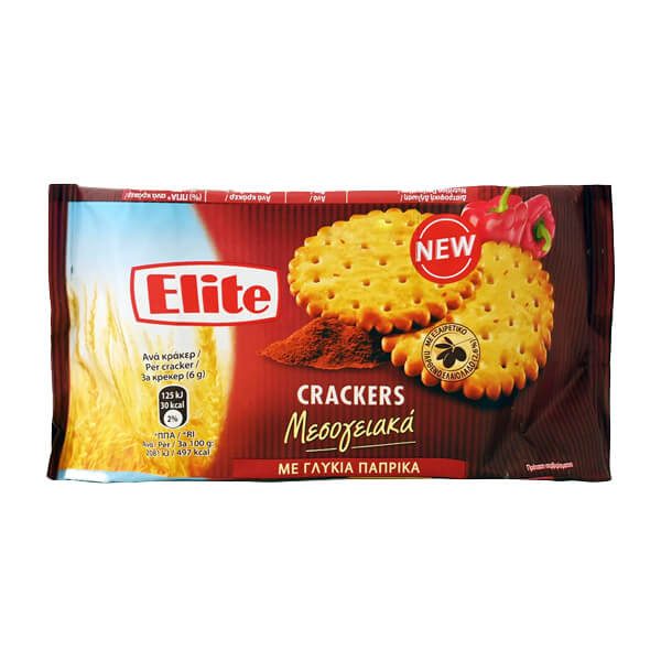 ELITE crackers με γλυκιά πάπρικα 105gr – Αλμυρά Snacks