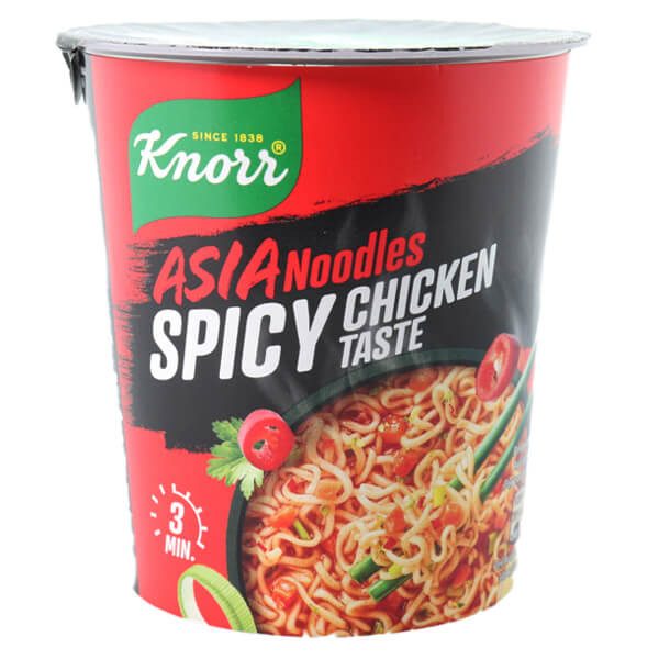 KNORR snack pot asia με πικάντικο κοτόπουλο 64gr – Τρόφιμα Μακράς Συντήρησης