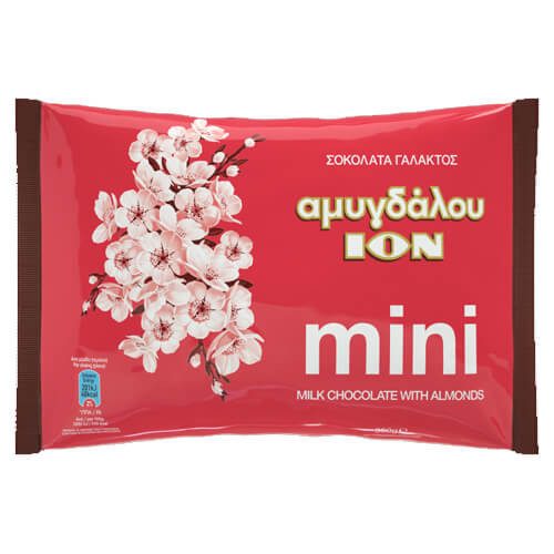 ΙΟΝ σοκολάτα γάλακτος αμυγδάλου mini 350gr – Σοκολάτες