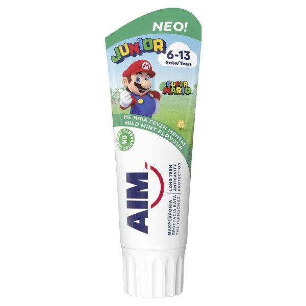 AIM οδοντόκρεμα παιδική 6-13 ετών 75ml – Προϊόντα Παιδικού και Βρεφικού Βουρτσίσματος Δοντιών