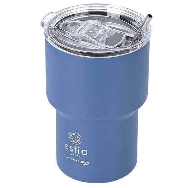 ESTIA coffee mug lite save aegean μπλε 400ml – Θερμός