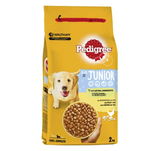 PEDIGREE σκυλοτροφή junior κοτόπουλο και λαχανικά 2kg – Ξηρά Τροφή Σκύλων