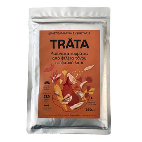TRATA τόνος καπνιστός σακουλάκι 650gr – Τρόφιμα Μακράς Συντήρησης