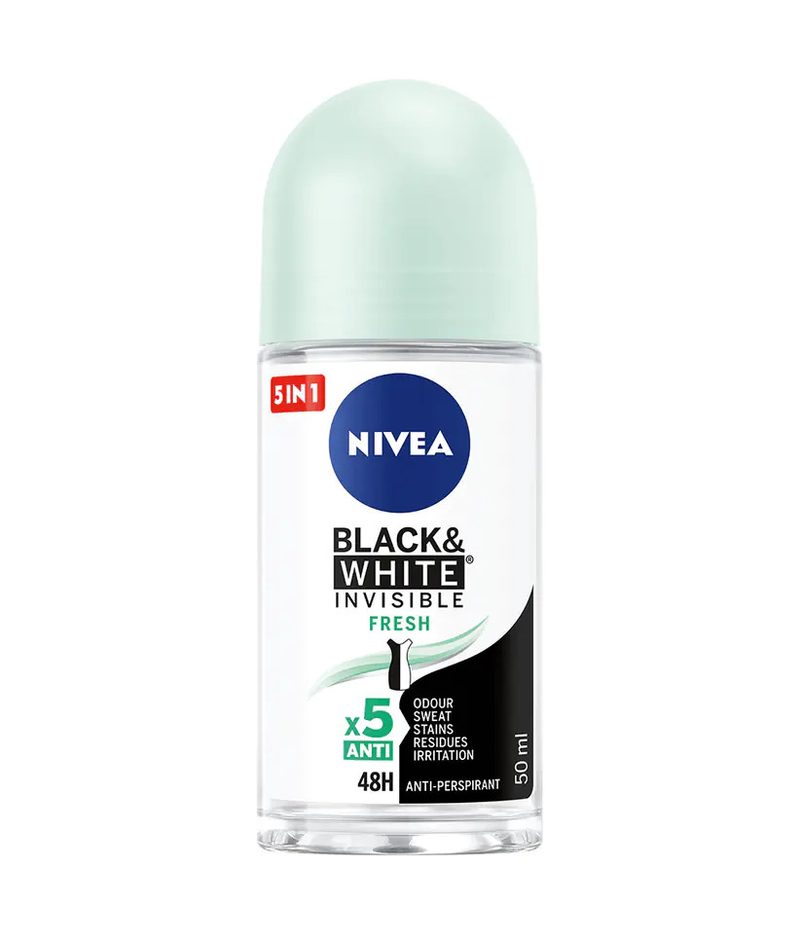 NIVEA αποσμητικό σώματος roll-on black και white fresh 50ml – Αποσμητικά